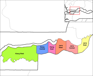 Districts of Lower River Division Lower River districts.png