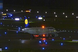 Taxiway Lights at Night