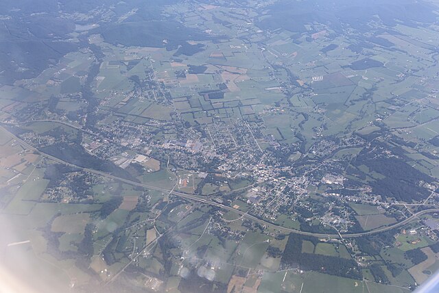 Aerial view in 2021