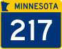 Trunk Highway 217 marker