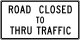 Zeichen R11-5 Straße für Durchgangsverkehr gesperrt