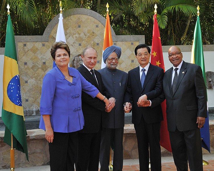 File:Manmohan Singh with the President of the People’s Republic of China, Mr. Hu Jintao, the President of Brazil, Ms. Dilma Rousseff, the President of the Russian Federation (1).jpg