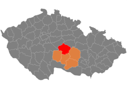 Distretto di Havlíčkův Brod – Localizzazione