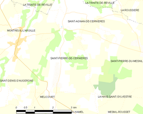 Poziția localității Saint-Pierre-de-Cernières