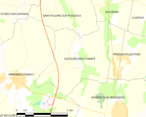Poziția localității Ouzouer-des-Champs