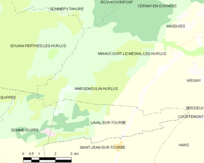 Poziția localității Wargemoulin-Hurlus