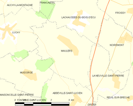 Mapa obce Maulers