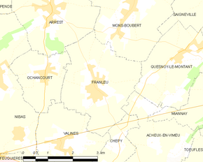 Poziția localității Franleu