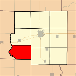 Karte, die Decker Township, Richland County, Illinois.svg hervorhebt