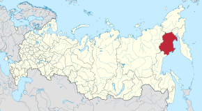 Poziția localității Regiunea Magadan