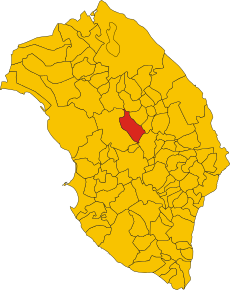 Map of comune of Soleto (province of Lecce, region Apulia, Italy).svg