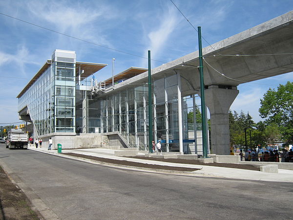 Marine Drive station in Vancouver on opening day (2009)
