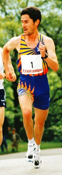 Martín Fiz of Spain is a three-time winner of the race