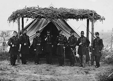 General Meade and other generals of Army of the Potomac in Washington, D.C., June 1865