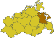 Pomerania Occidental oriental en el mapa