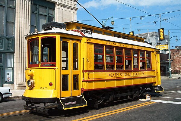 A former Porto trolley in Memphis, Tennessee, United States