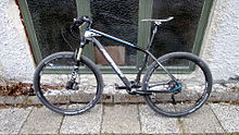 Merida Big Seven mountain bike with Fox front suspension Merida 27.5 hardtail mountain bike.jpg