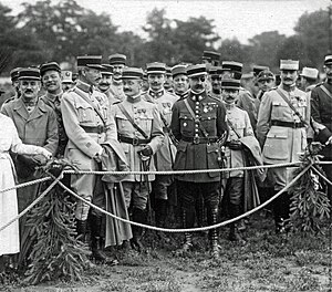 Členové Francouzské vojenské mise v Praze roku 1920