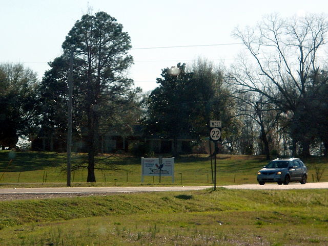 Mississippi 22 in Flora just west of the US 49 junction