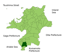 موقعیت Miyama در استان فوکوئوکا