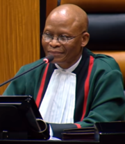 New Members of Parliament from fourteen political parties were sworn in by Chief Justice Mogoeng Mogoeng on 22 May 2019 Mogoeng Mogoeng.png