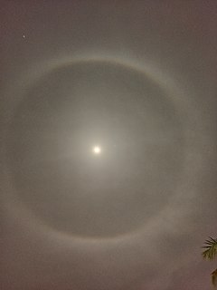 Halo (optical phenomenon) Optical phenomenon of the sky