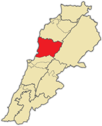 Mount Lebanon I Electoral district (2017 Vote Law) - Red.png