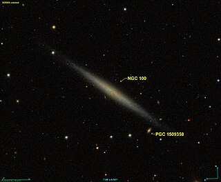 <span class="mw-page-title-main">NGC 100</span> Spiral galaxy located in the constellation Pisces