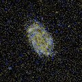 NGC 10 theo hình ảnh tia cực tím, chụp bởi GALEX
