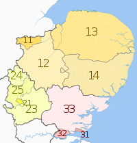 NUTS 3 regions of the East of England 2010 map.svg