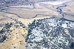 Ngoma ve Chobe Nehri'nin havadan görünümü