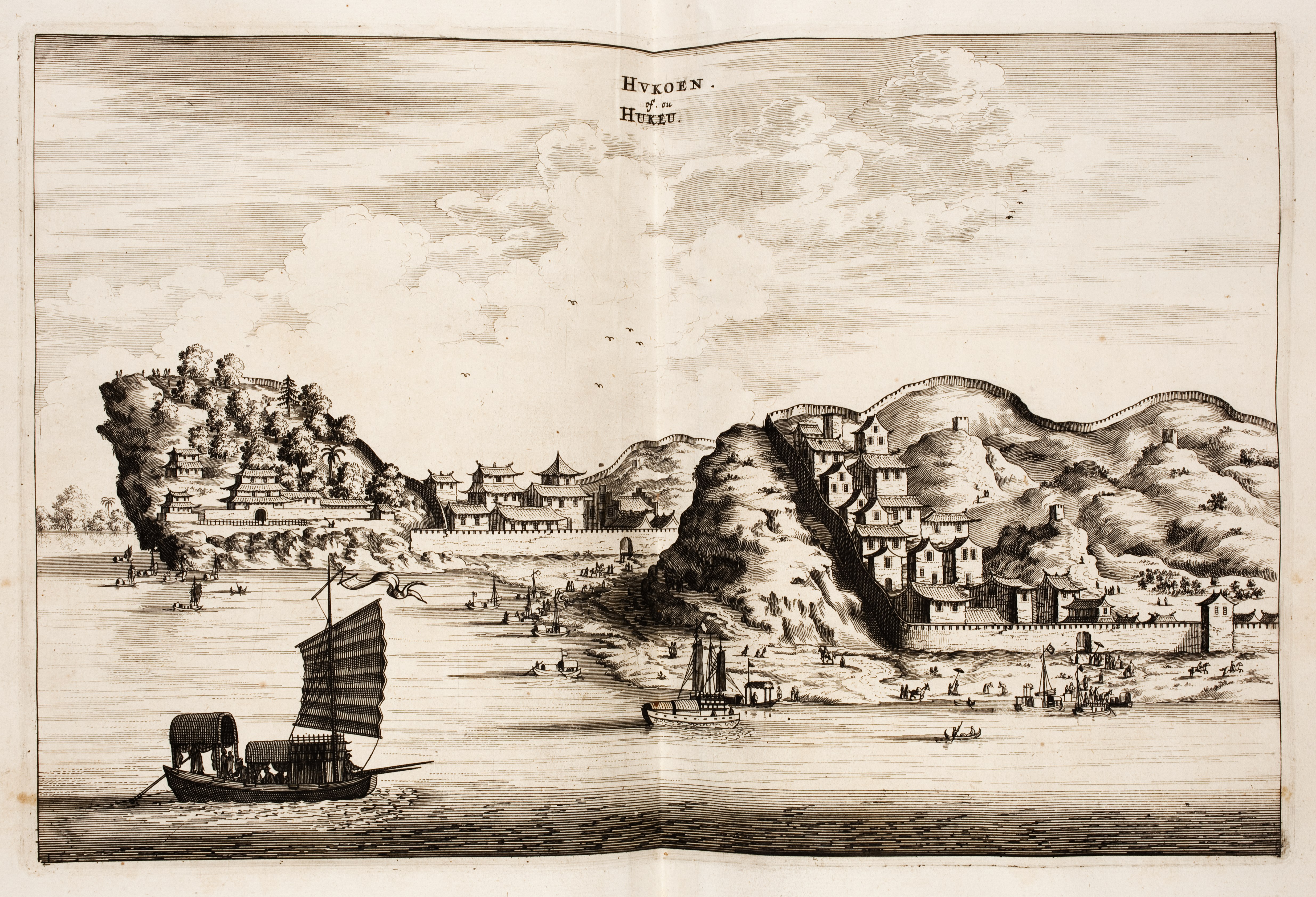 "Hukoen or Hukeu". Nieuhof: L'ambassade de la Compagnie Orientale des Provinces Unies vers l'Empereur de la Chine, 1665