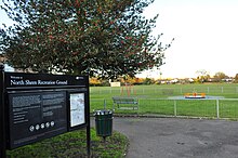 North Sheen Recreation Ground North Sheen Rec from Dancer Rd.JPG