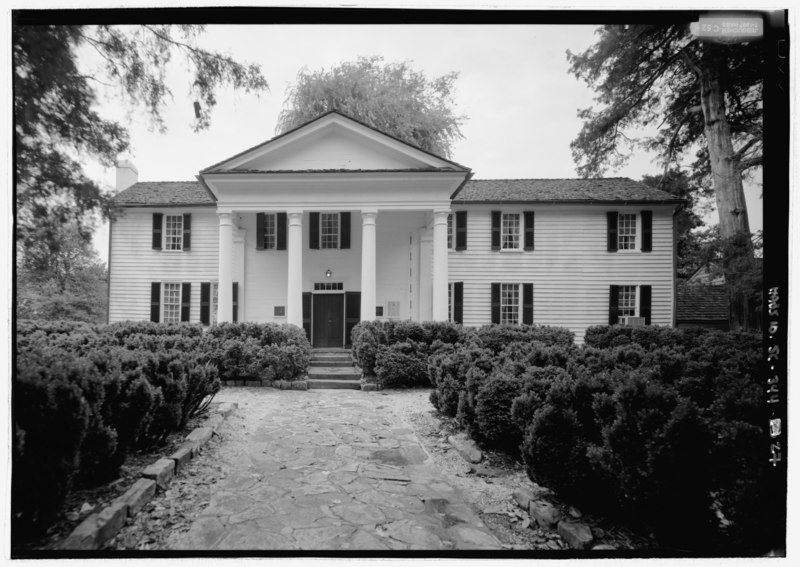 File:North elevation - Fort Hill, Clemson University Campus, Clemson, Pickens County, SC HABS SC,39-CLEM,1-27.tif