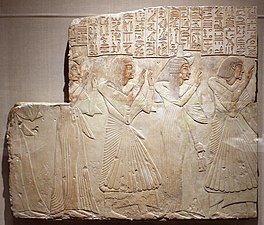 Стародавні єгиптяни в плісированому одязі, бл. 1279-1257 роки до н.е. (правління Рамсеса II)