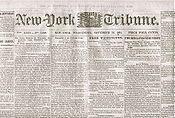 The Tribune was the leading newspaper in the era of the Civil War Nytrib1864.jpg