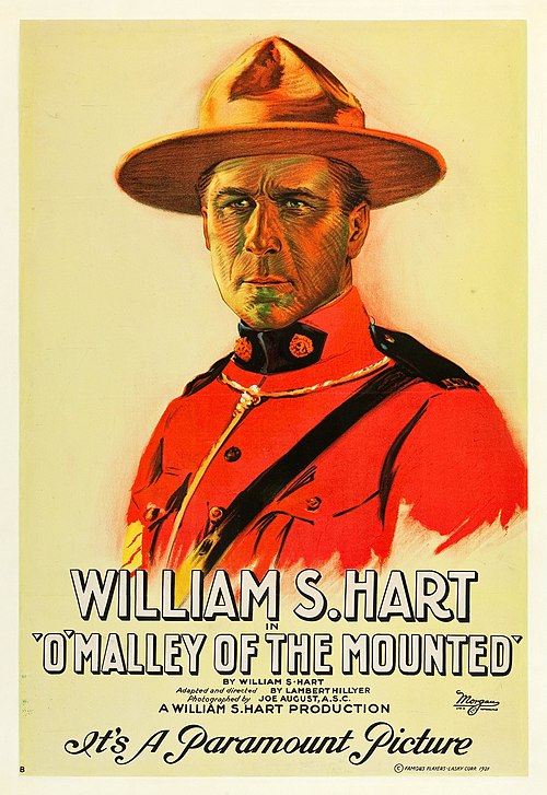 Poster for the film O'Malley of the Mounted (1921)