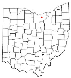 Location of Kipton, Ohio