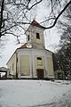 Čeština: Celkový pohled na kostel sv. Václava v Branišově, Ústí, okr. Jihlava. English: Overview of Church of Saint Wenceslaus in Branišov, Ústí, Jihlava District.