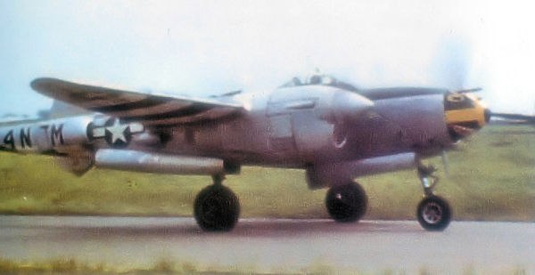 Lockheed P-38 Lightning of the 367th Fighter Group wearing D-Day invasion markings, June 1944.