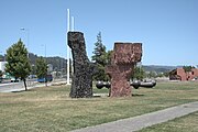 Parque Costanera, escultura. Concepción, diciembre de 2019