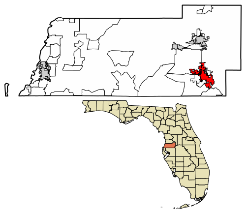 File:Pasco County Florida Incorporated and Unincorporated areas Zephyrhills Highlighted 1279225.svg