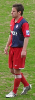 Harsley playing for York City in 2010 Paul Harsley York City v. Tamworth 27-03-10 1.png
