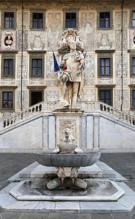 Pietro francavilla, statua di cosimo I e fontana del gobbo, 1596, 02.jpg