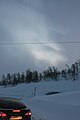 Polar stratospheric clouds near Filefjell Mountain, Norway.JPG