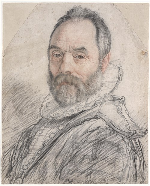 Portrait of Giambologna by Hendrick Goltzius, collection Teylers Museum