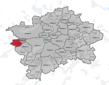 Praha-Zličín na mapě