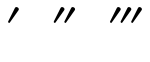 feet math for symbol in prime prime et double Prime, triple