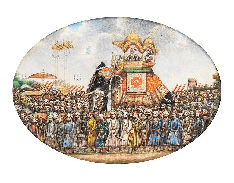 File:Procession of Akbar Shah II.jpg