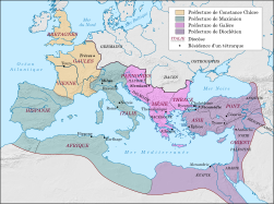 L'Empire et la province de Thrace en 305